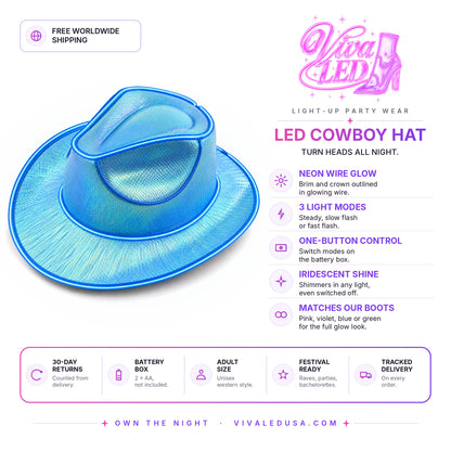 VivaLED Cowboy Hat