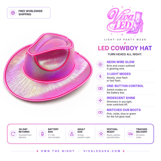 VivaLED Cowboy Hat